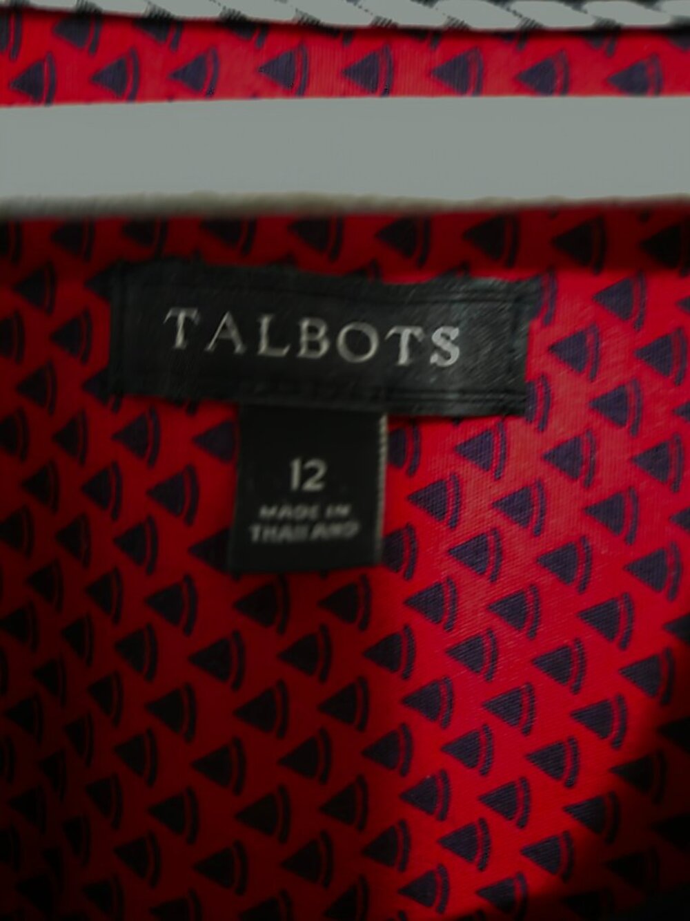 Talbots 3/4 sleeve button up shirt size 12 - Picture 3 of 7